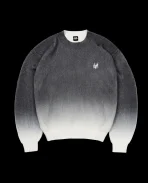 DAVRILSUPPLY Grey Sunrise Gradient Knit Sweatshirts (1)