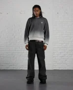 DAVRILSUPPLY Grey Sunrise Gradient Knit Sweatshirts (2)