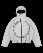 Davrilsupply Grey Windbreaker Jacket (2)