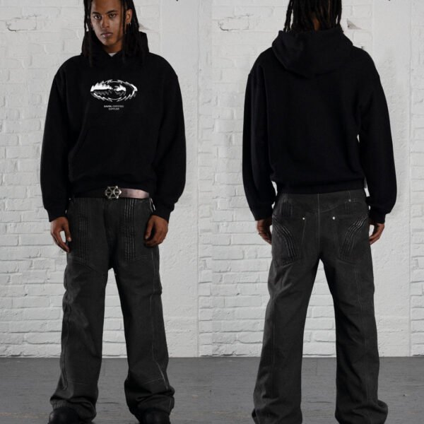 Davril Supply Black Thorny Hoodie