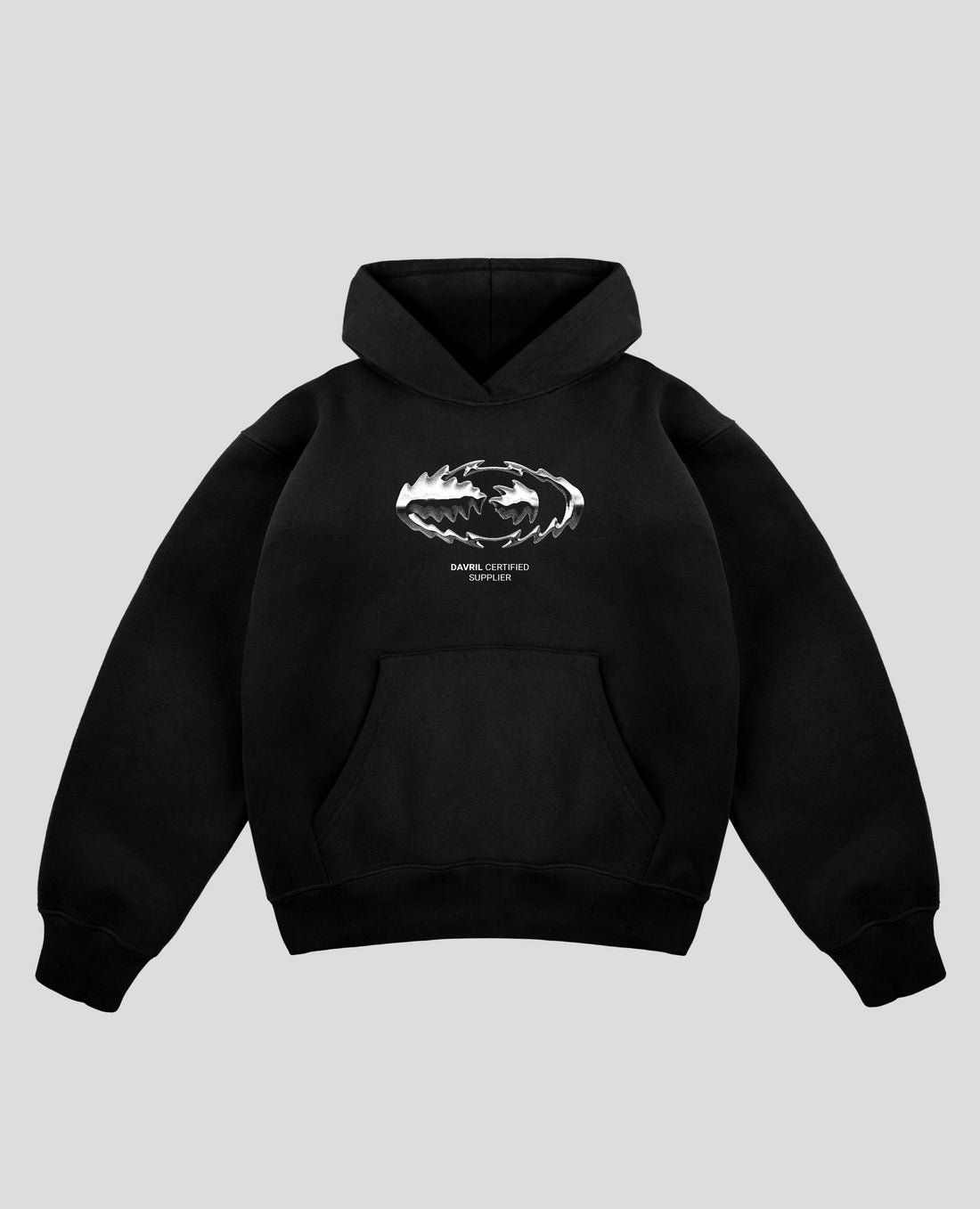 Davril Supply Black Thorny Hoodie Davril Supply Black Thorny Hoodie