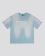 Davril Supply Blue Washed Script T Shirt (3)