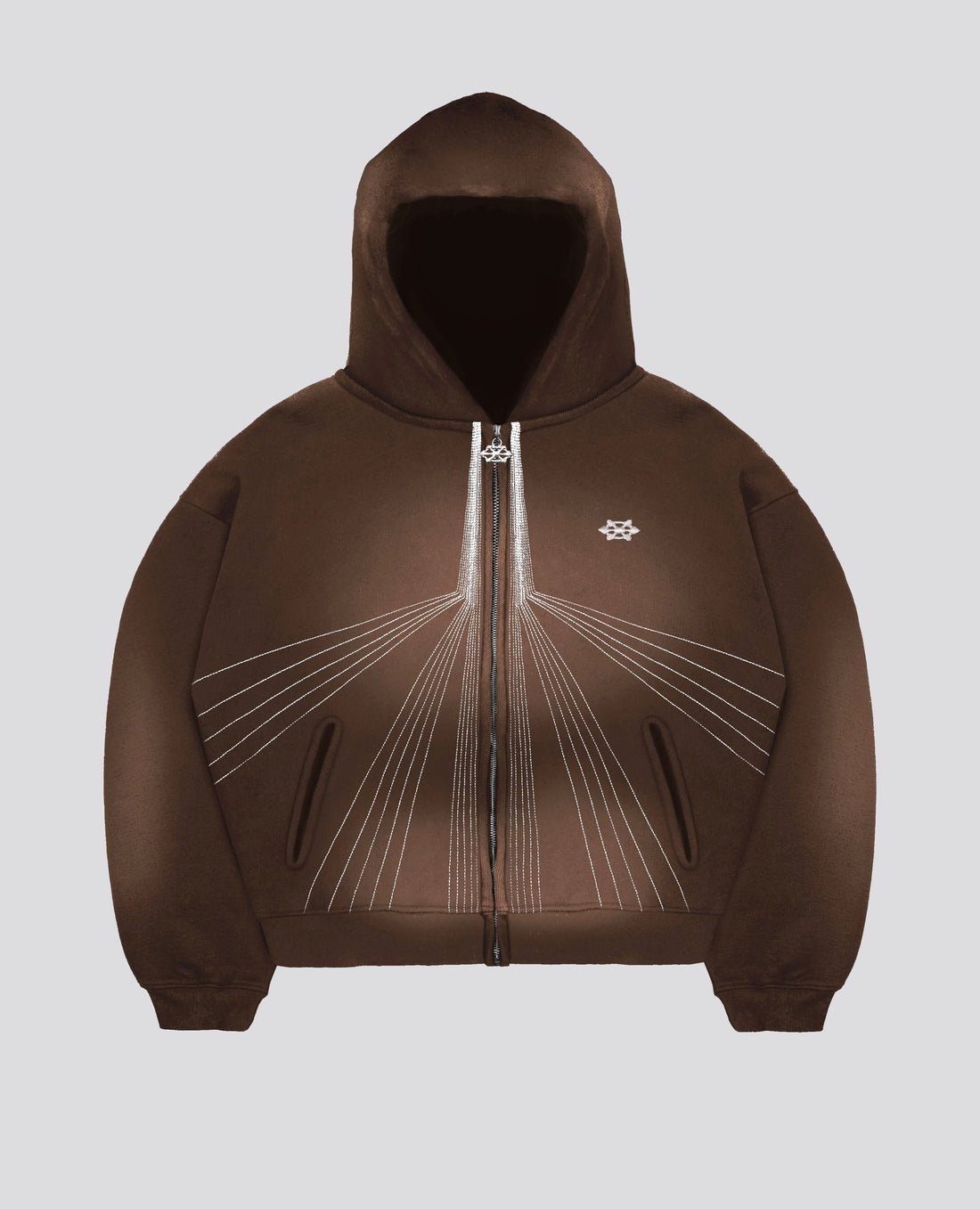 Davril Supply Brown Rays Zip Davril Supply Brown Rays Zip