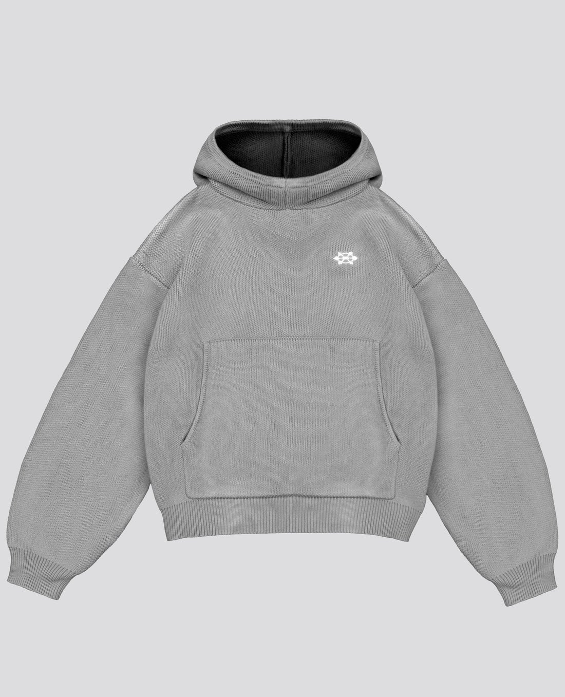 Davril Supply Grey Hoodie Knit Davril Supply Grey Hoodie Knit