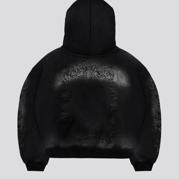 Davril Supply IVY Black Hoodie Ultra Heavy (2)