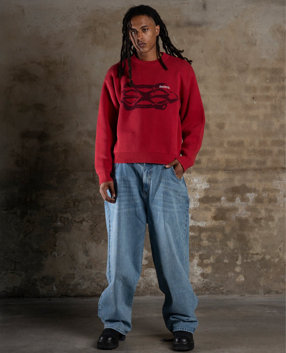 Davril Supply Solar Red Brutal Knitwear Davril Supply Solar Red Brutal Knitwear