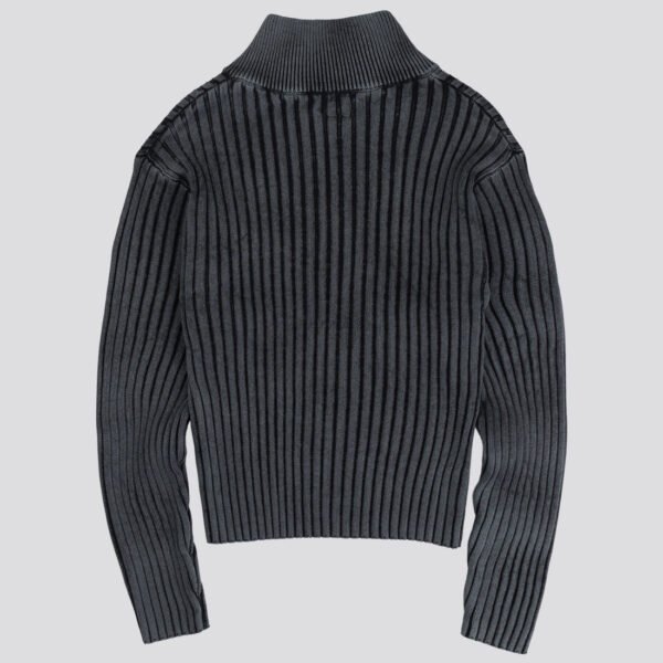 Davrilsupply Black Fitted Ribbed Knitwear (2)