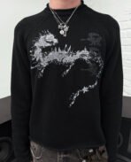Davrilsupply Black Lostbeast Knitwear (2)