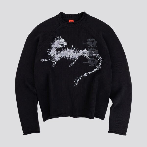 Davrilsupply Black Lostbeast Knitwear