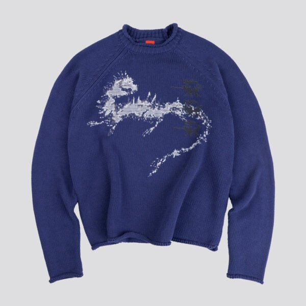 Davrilsupply DarkBlue Lostbeast Knitwear