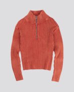Davrilsupply Red Fitted Ribbed Knitwear