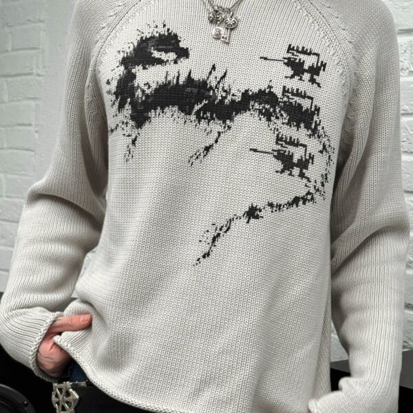 Davrilsupply White Lostbeast Knitwear (2)