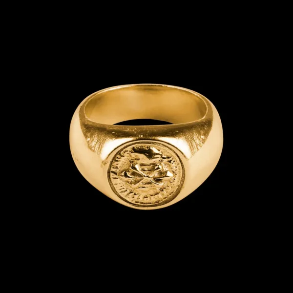 Bague DavrilSupply Simplecoin plaquée or 18 carats