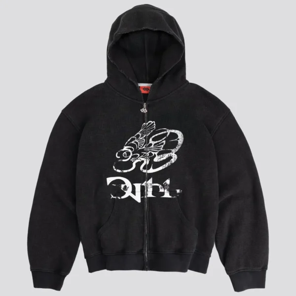 DavrilSupply Black Battle Waffle Zip (2)