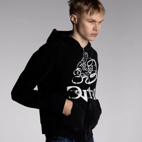 DavrilSupply Black Battle Waffle Zip