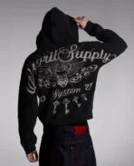 DavrilSupply Fermeture éclair gaufrée noire