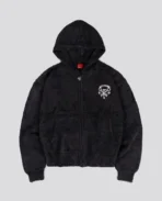 DavrilSupply Fermeture éclair classique en fourrure noire (2)