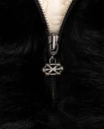 DavrilSupply Veste en fausse fourrure noire (5)