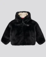 DavrilSupply Veste en fausse fourrure noire (7)