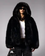 DavrilSupply Veste en fausse fourrure noire (9)