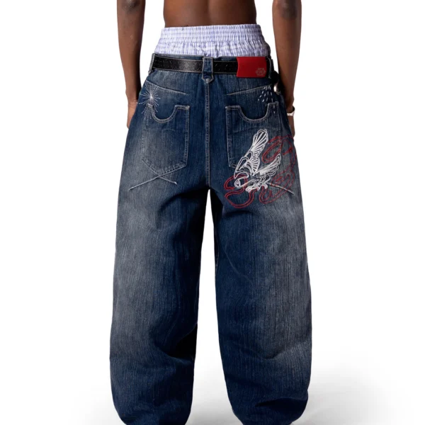 Jean ample DavrilSupply Blue Wildlife