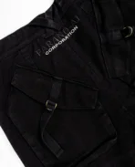 Pantalon cargo noir Para de Davrilsupply (3)