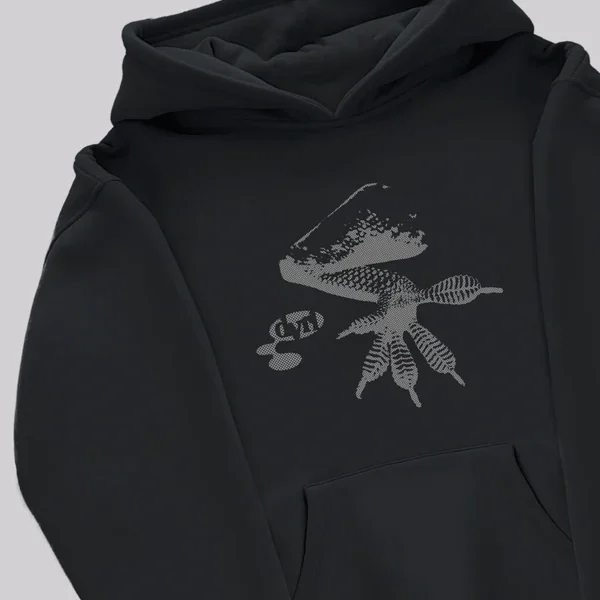 Sweat à capuche Davrilsupply Gecko Noir (2)