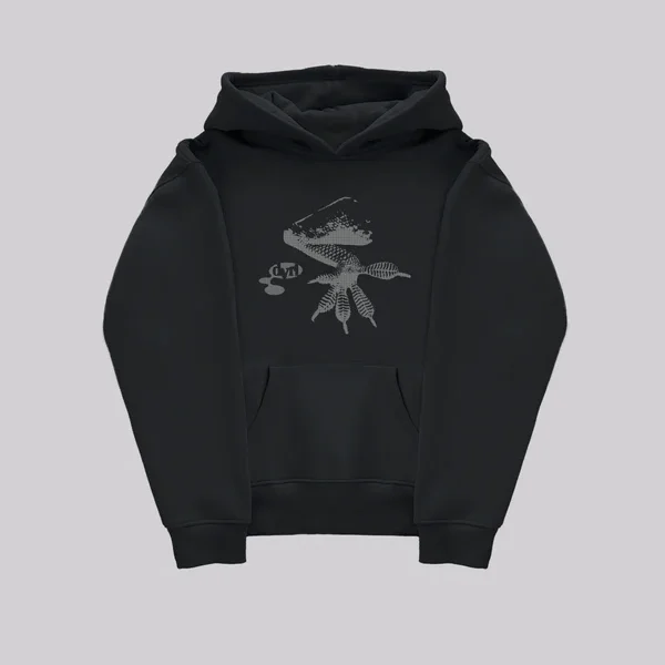 Sweat à capuche Davrilsupply Gecko Noir