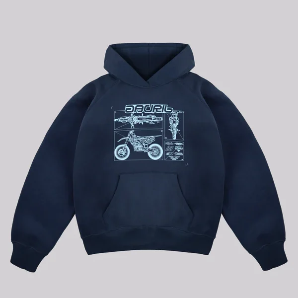 Sweat à capuche bleu Davrilsupply