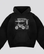 Sweat à capuche noir Davrilsupply