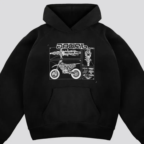 Sweat à capuche noir Davrilsupply