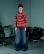 T shirt à manches longues Davrilsupply Red Prisoner (2)