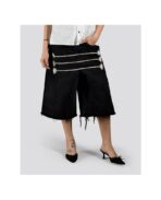 Shorts en jean noirs « Napoleon » (2)